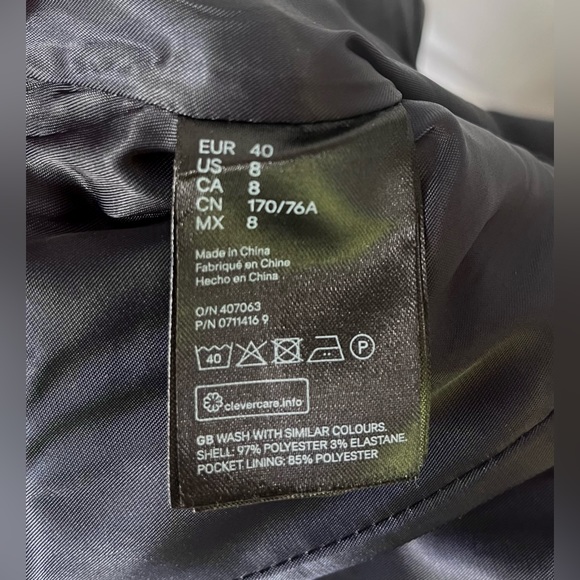 H&M - Navy Tie Jumpsuit - Picture 8 of 8